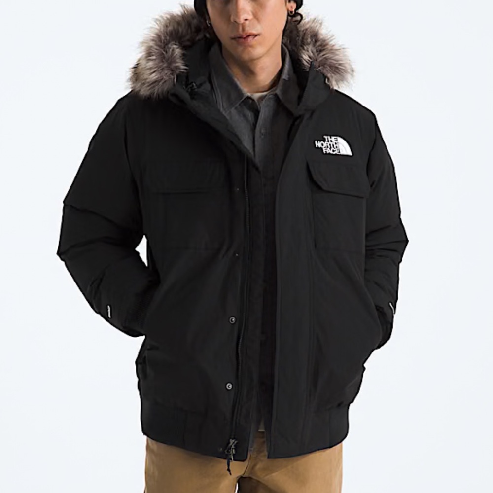 The North Face Men's Hooded McMurdo Bomber Puffer with Removable Fur